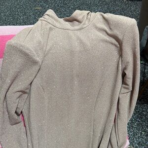 Jennifer Lopez Shimmering Beige Top